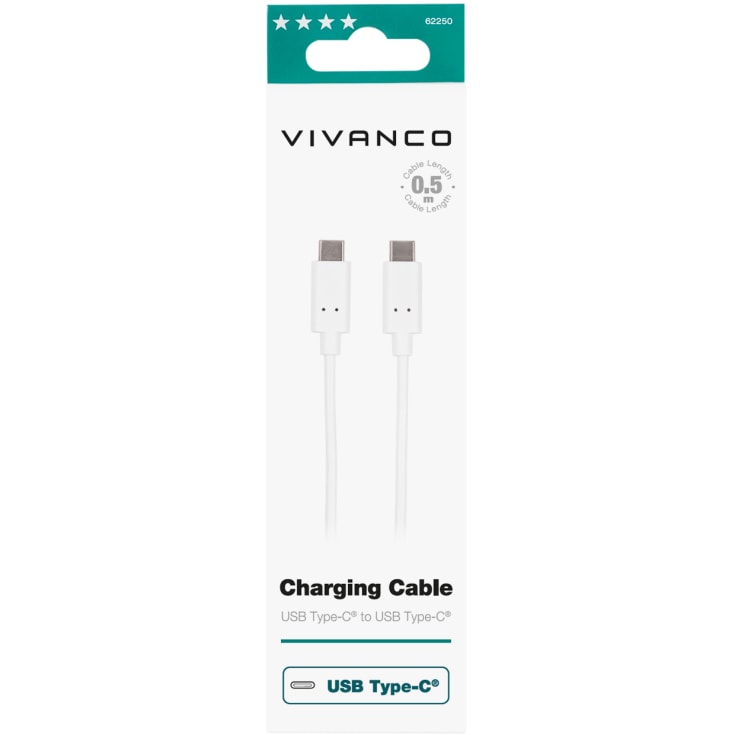 Vivanco ladekabel USB-C - 0,5 meter