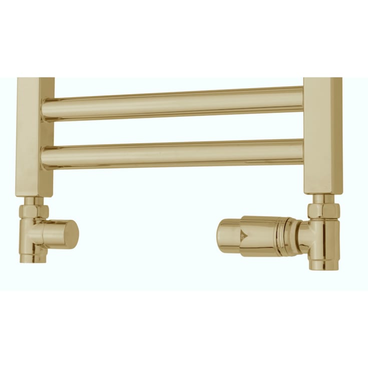 TVS returtermostatventilsett, gull, begge sider