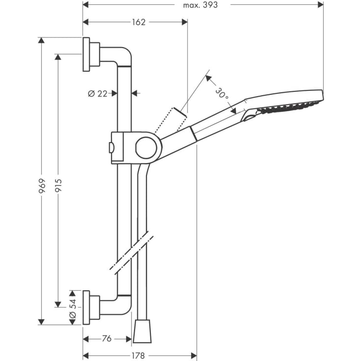 Axor Citterio duschset, krom