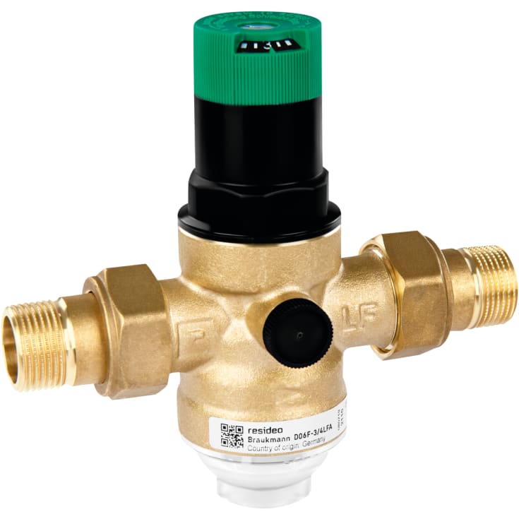 Resideo Braukmann trykkreduksjonsventil, 3/4"