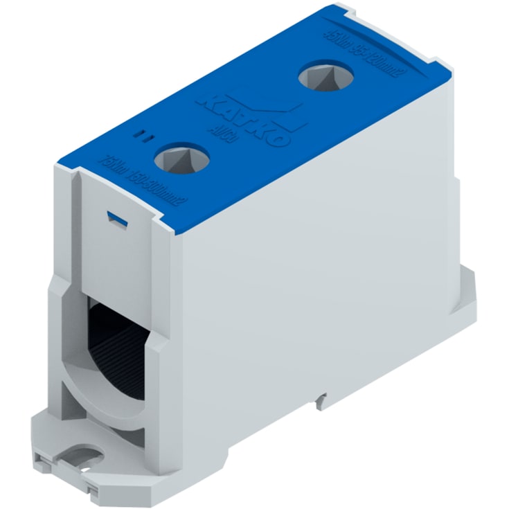 Katko Klemme AL/CU KL1x300, 1x95-300 mm², 400/520A, blå