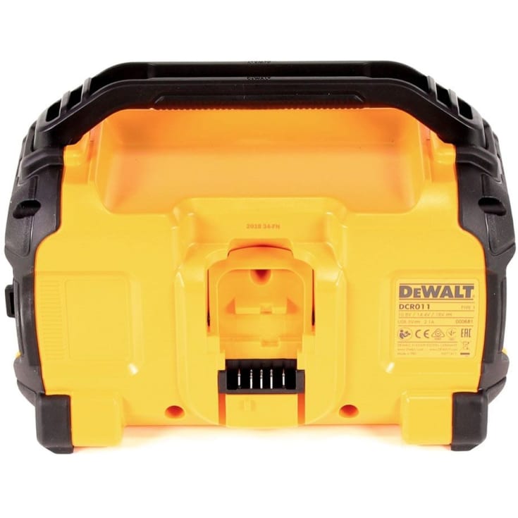 Dewalt 18V XR DCR011 høyttaler med Bluetooth og batteri
