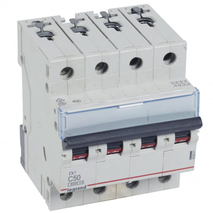 Legrand TX3 automatsikring C 4P+N, 50A