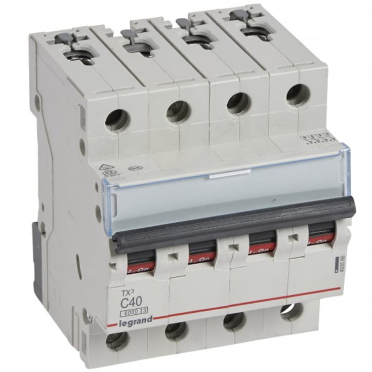 Legrand TX3 automatsikring C 4P+N, 40A