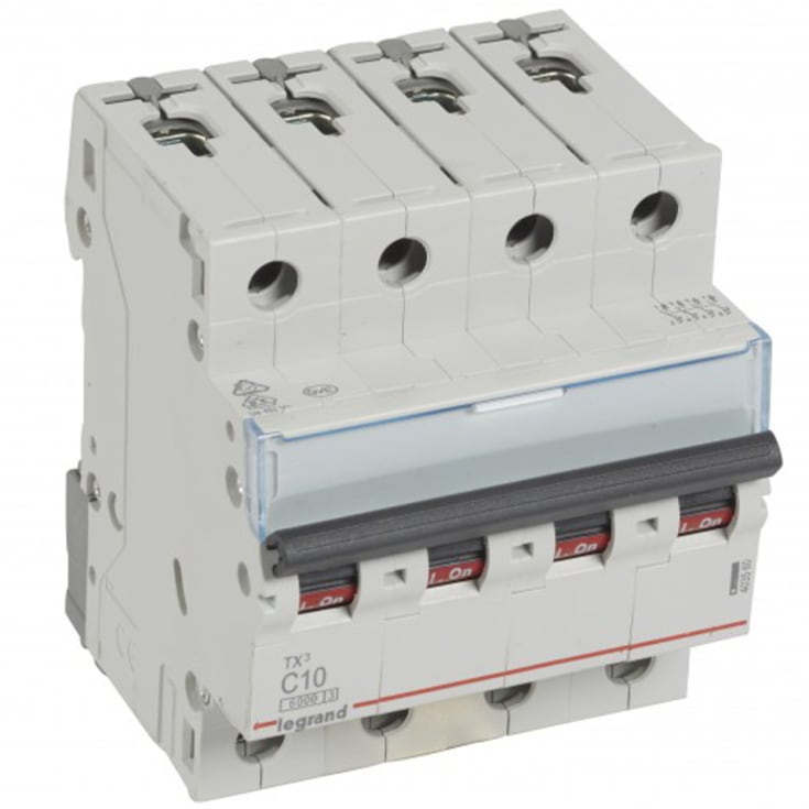 Legrand TX3 automatsikring C 4P+N, 10A