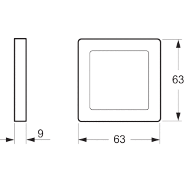 LK Fuga Base 63 ramme, 1 modul, hvid
