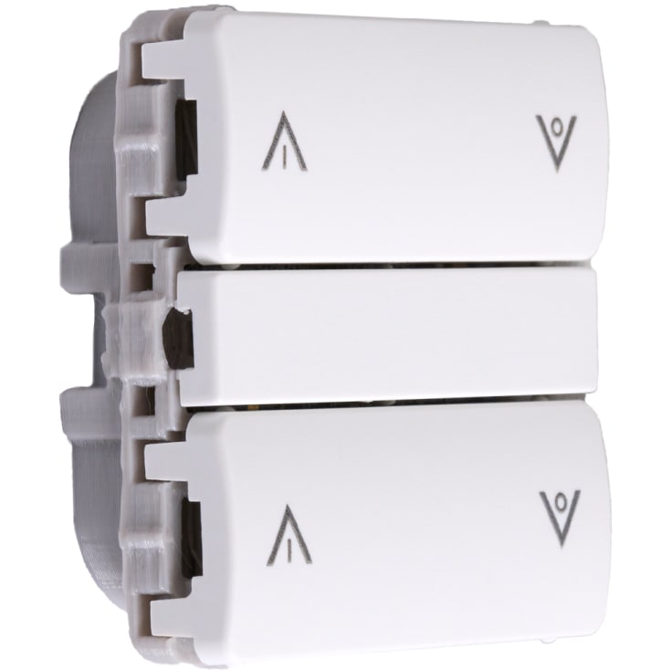 Smartkontakten Zigbee batteritryk til LK Fuga, op/ned, hvid