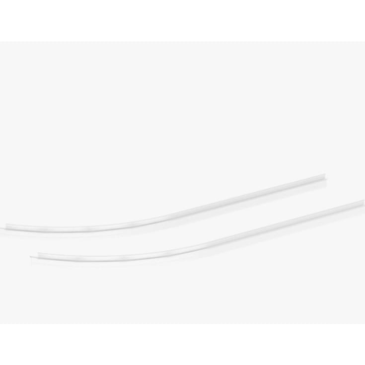 Dansani Match drypliste, halvrund dør, 28 mm, klar, 2 stk.