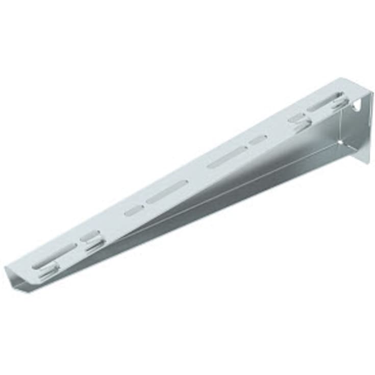 Vegg- og anhengsbrakett B410mm for gitterbrett MWAG 12 41 FS galv