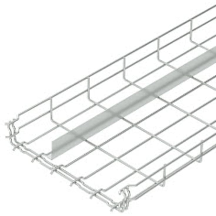 3 meter Gitterbakke GRM-T 55x300 Med 1 delespor G El-forzinket