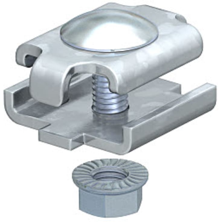 20 stk Samlestykke til gitterbakke GSV 34 G El-forzinket