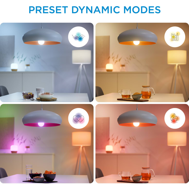 Wiz E27 globepære, 2200K-6500K, 11W