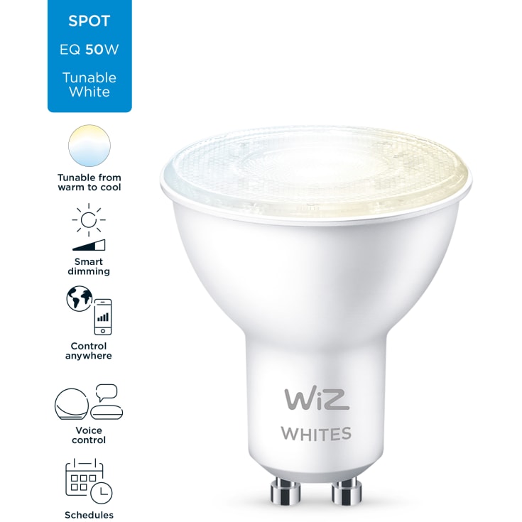 Wiz GU10 spotlampa, justerbar vit, 1 st