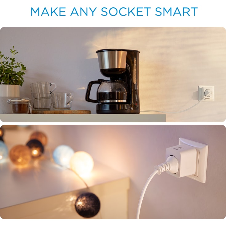 Wiz smart plug til stikkontakt, Wi-Fi med energimåler