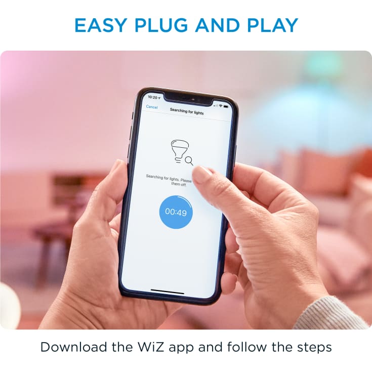 Wiz Imageo væglampe, justerbar hvid, 1-spot, hvid