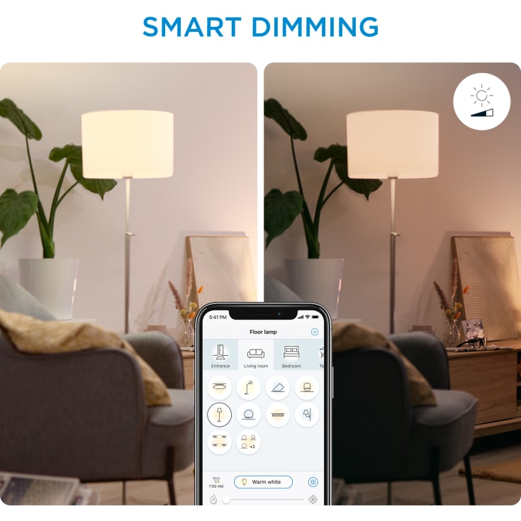 Wiz E27 standardpære, justerbar hvit, 2-pack