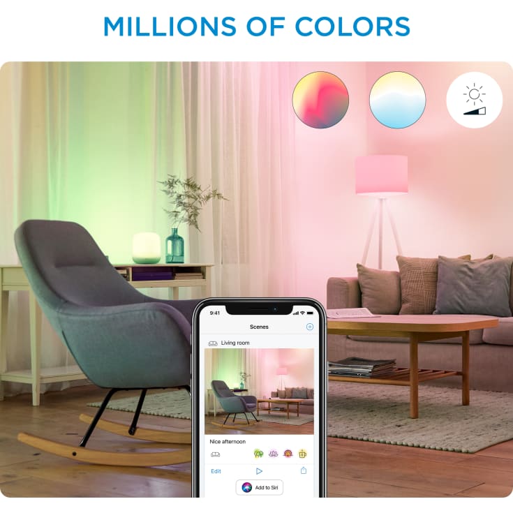 Wiz E14 kertepære, 2200K-6500K, 4,9W, 2-pak