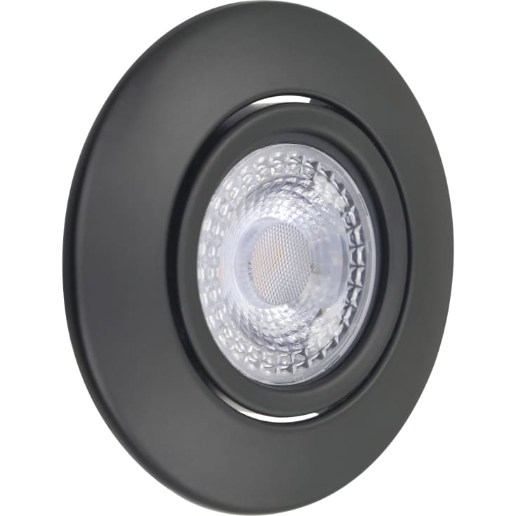Nordtronic Long Life ljuskälla, LED, 5W, GU10, dimbar, 4000K, matt svart