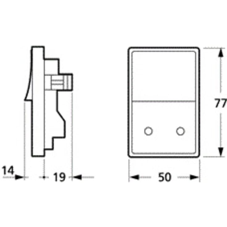 LK Fuga stikkontakt med afbryder, 1,5 modul, hvid