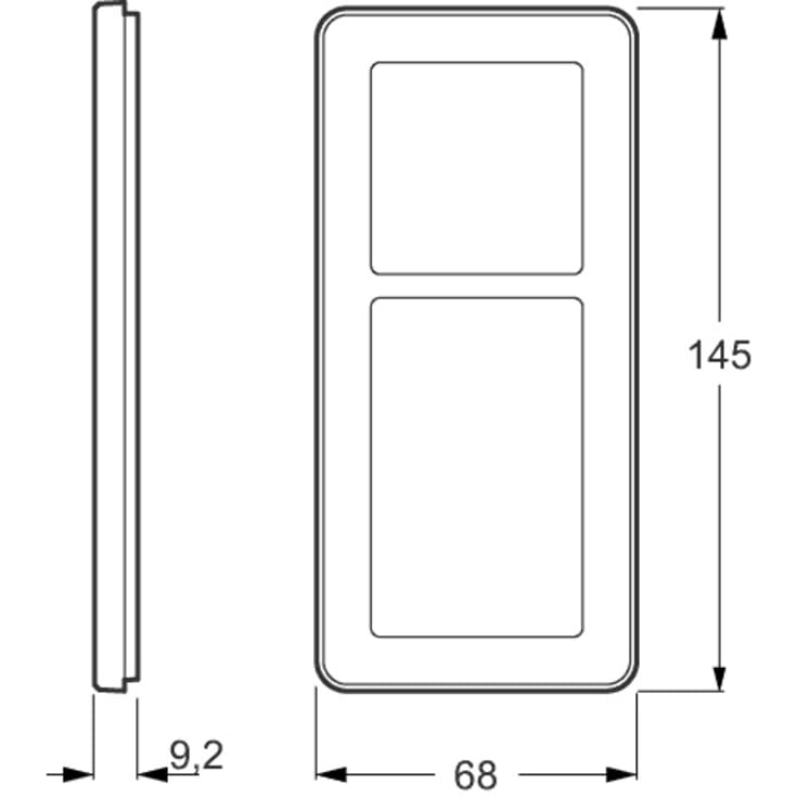 LK Fuga Choice designramme, 2,5 modul