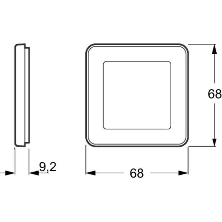 LK Fuga Choice designramme, 1 modul, transparent