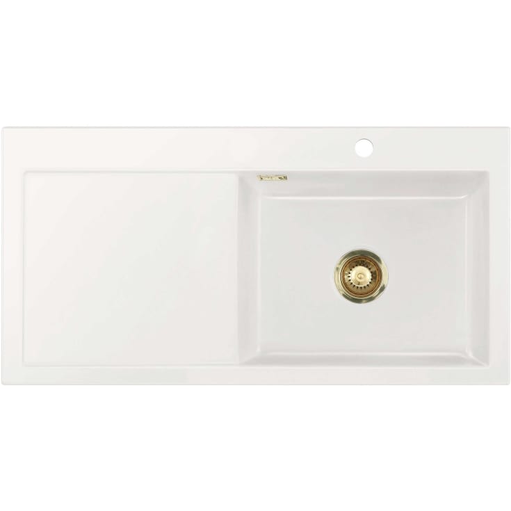 Lavabo Mera 100 diskbänk, 100x51 cm, vit