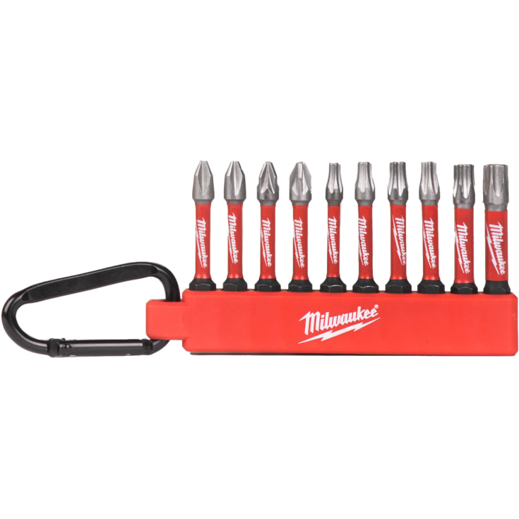 Milwaukee Shockwave bitsett, 50 mm, 10 bits