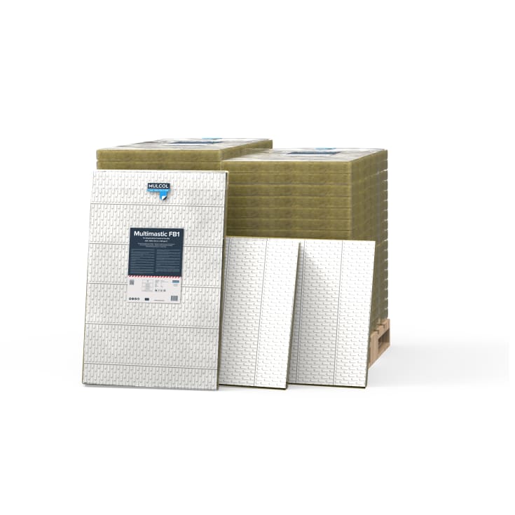 ARMADAN Mulcol brannplate FB2 60x1000x625mm 2-sidig mineralull hvit