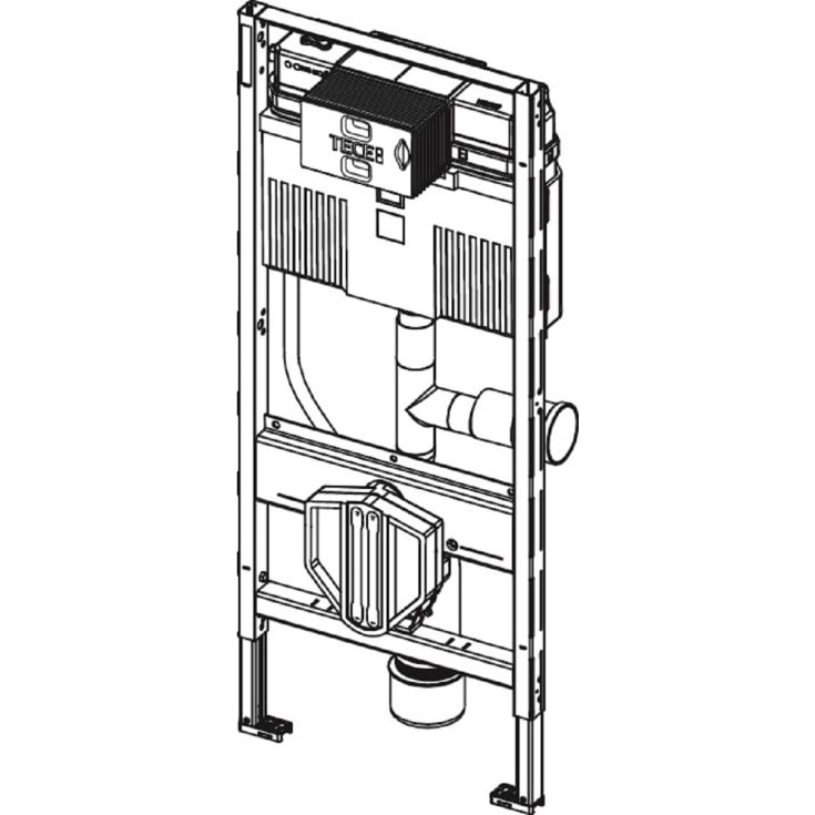 Tece indbygningscisterne, 112 cm