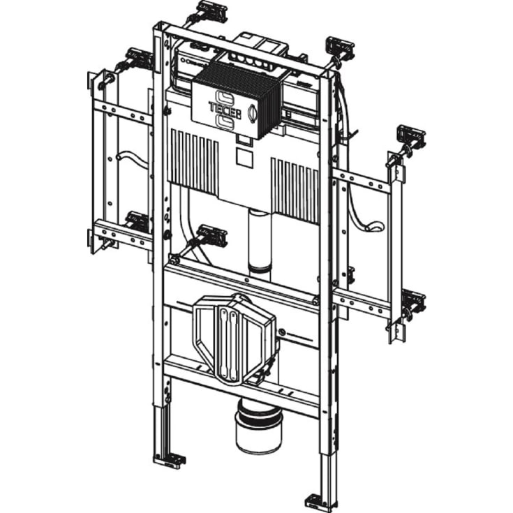 Tece indbygningscisterne, 112 cm