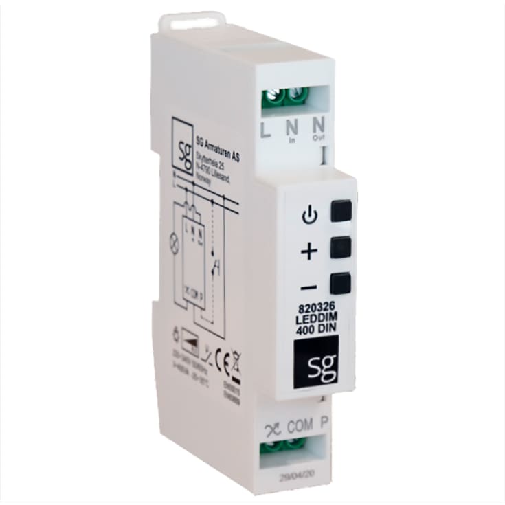 SG dimmer Leddim 400 Din 2 polet, 400VA
