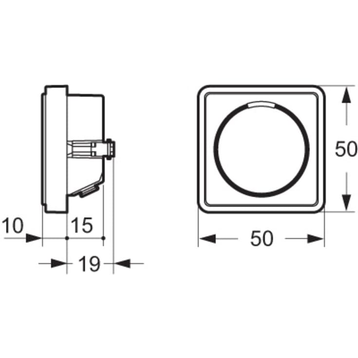 LK Fuga LED 250 IR touch lysdæmper med korrespondance, hvid