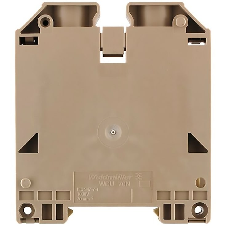 10 stk Gennemgangsklemme WDU 70N/35, beige