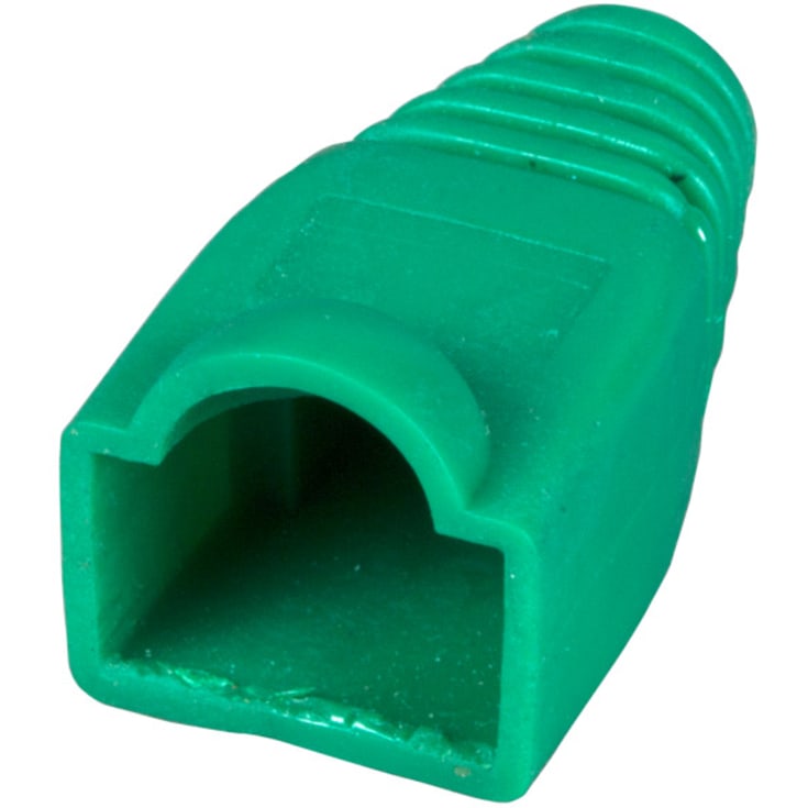 Genomföring för RJ45 Plugg med låsskydd, grön (påse med 100 st.)