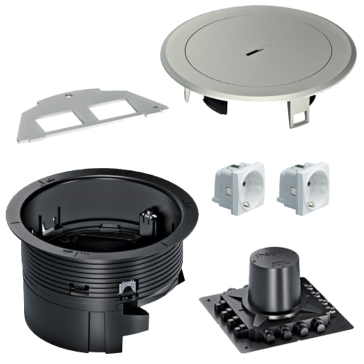 BRS komplet gulvboks komplet med metal blindlåg BSR02D01