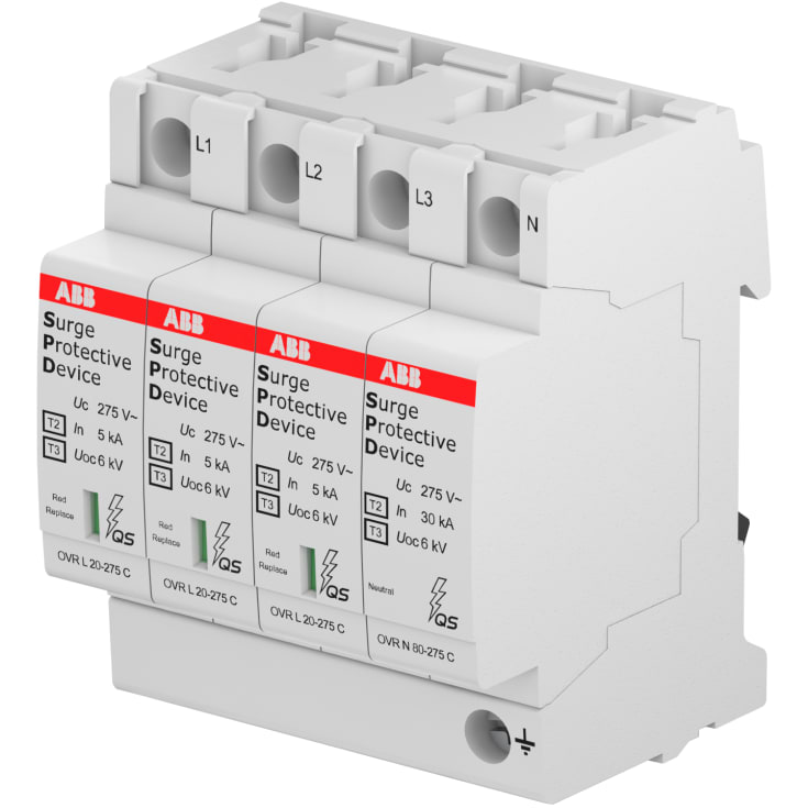 ABB transient skydd typ 2, 3P+N, 40kA