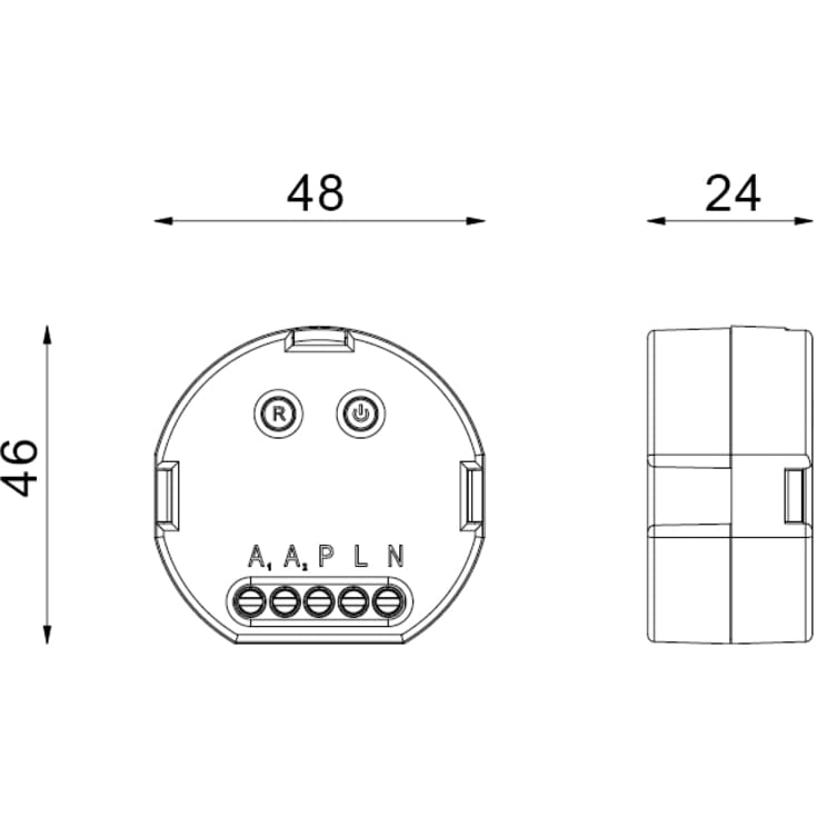SG Smart Pill On/Off-relæ for dåsemontering, 3000VA
