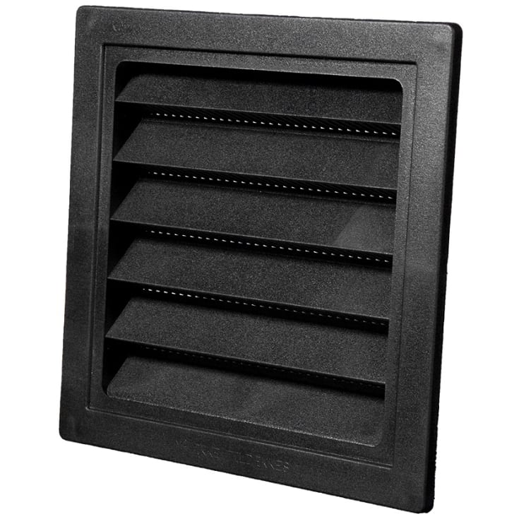 Duka jalousirist, 150x150 mm, sort