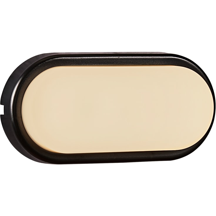 Nordlux Cuba Energy utelys vegg, oval, sort