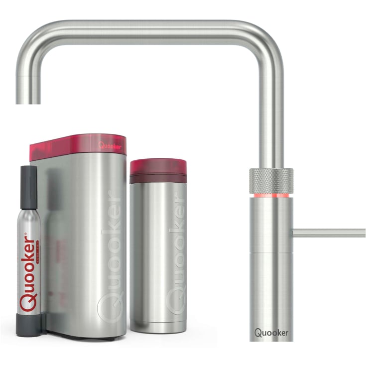 Quooker Fusion Square Pro3 køkkenarmatur, 5-i-1, stål