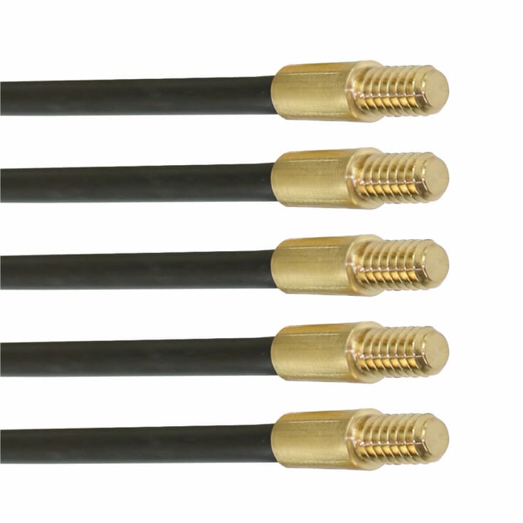 Super Rod ekstra rod, 5 stk. sort, 6 mm x 1 m
