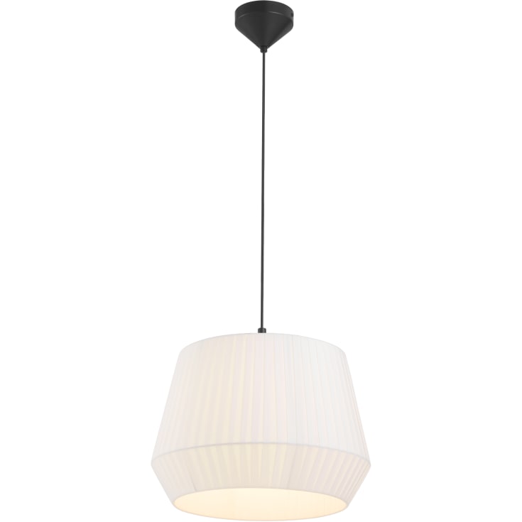 Nordlux Dicte pendellampa, vit, Ø40 cm