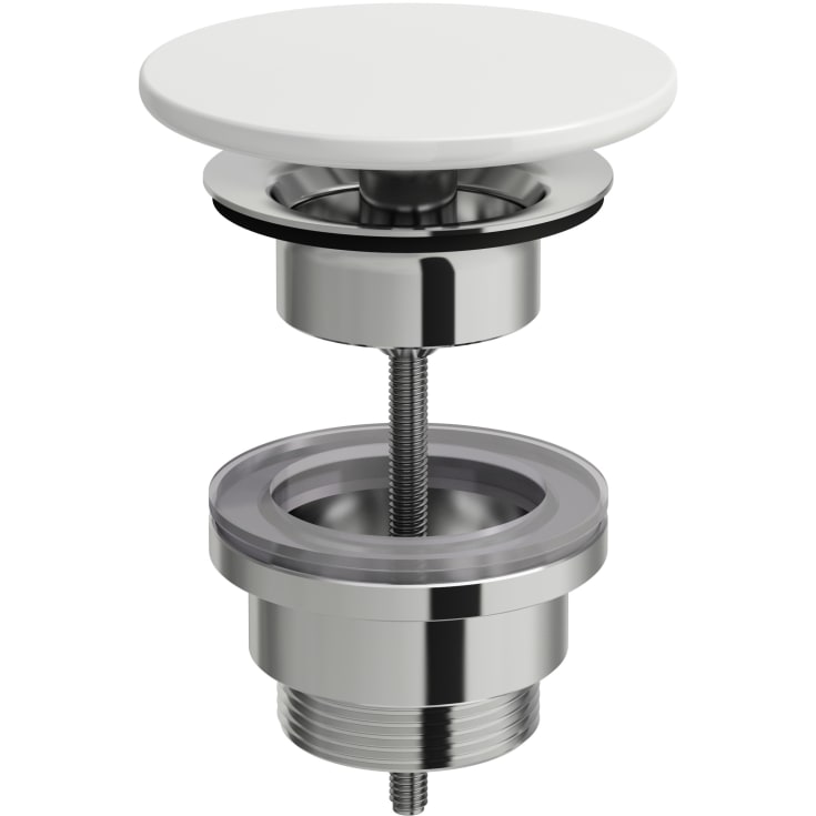 Laufen bundventil, tvangsåben, hvid