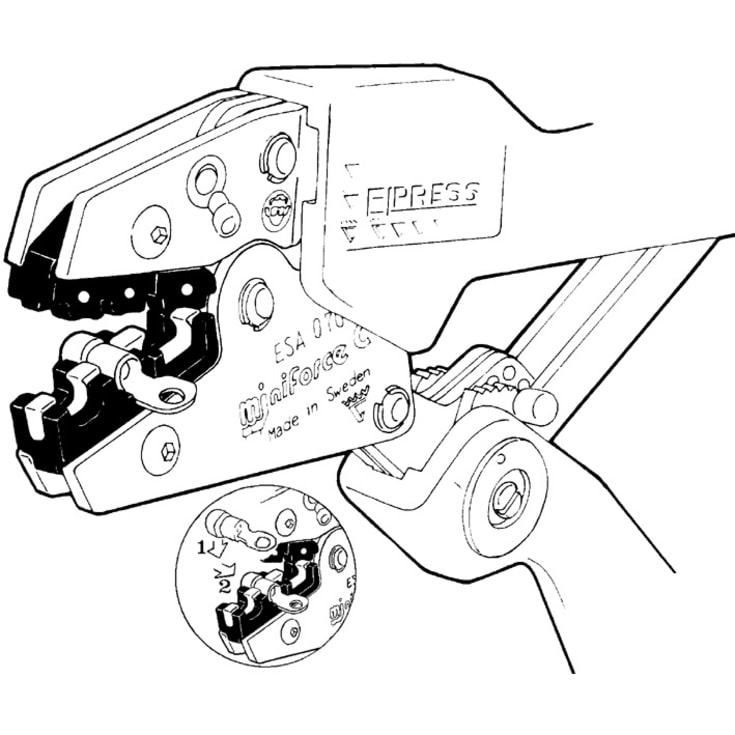 PRESSETANG GEB1025 10-25MM²