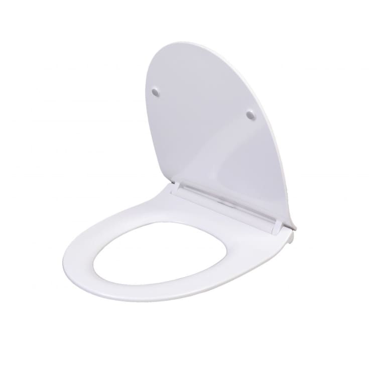 Cassøe Spring Slimline toiletbræt, soft close, aftagelig, hvid