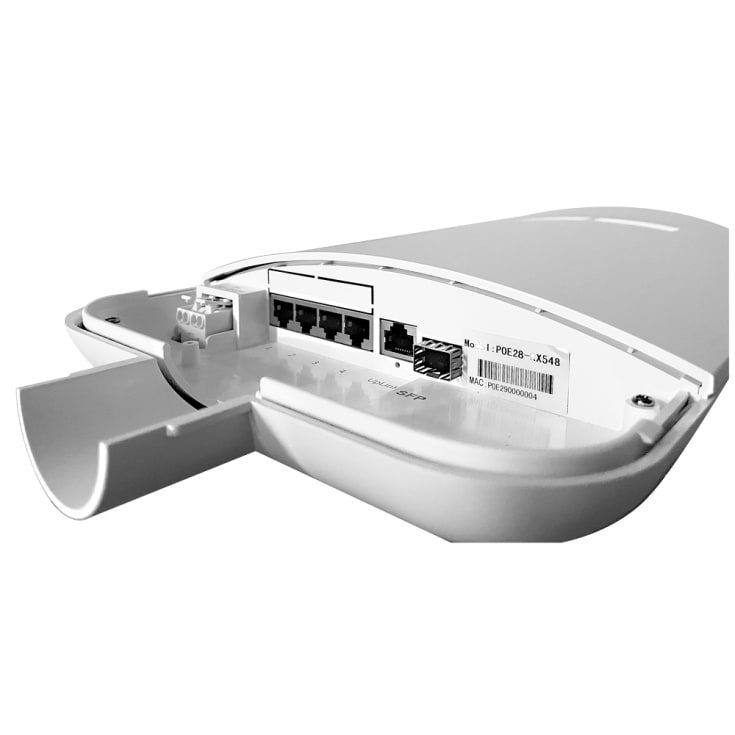 Udendørs PoE switch 4 port + uplink SFP