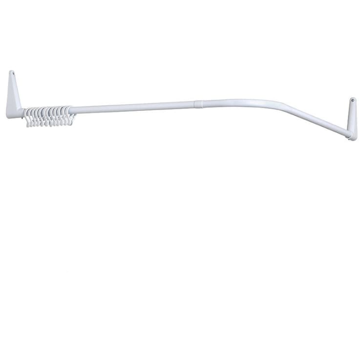 Van Der P Erica2000 badeforhængsstang, 70x160 cm, hvid