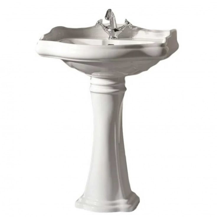 Lavabo Retro servant, 69x52 cm, hvit