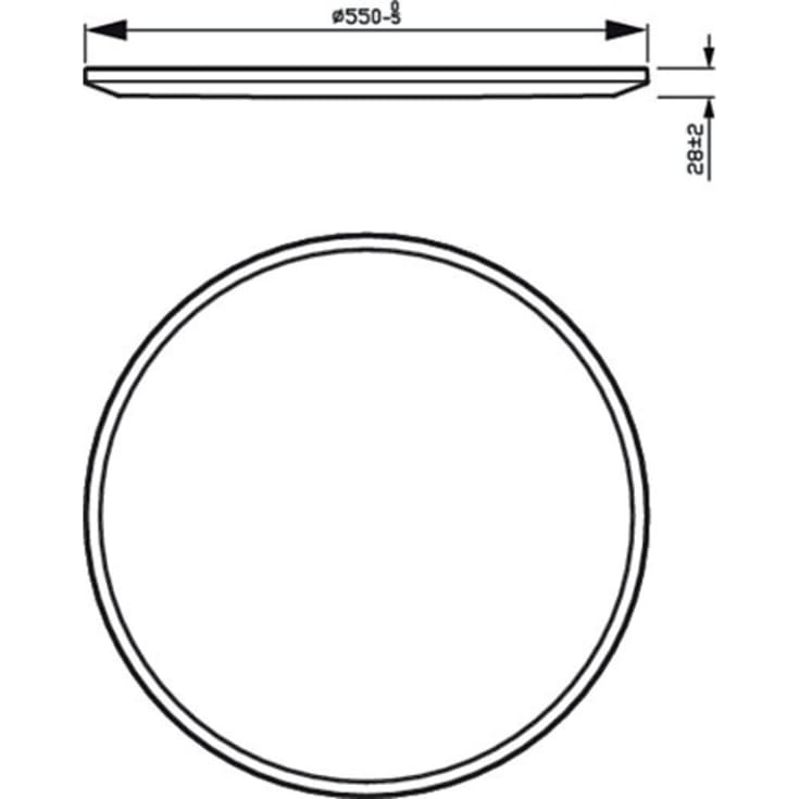 Philips myLiving SceneSwitch Super Slim plafond, hvid, 2700K, Ø55 cm