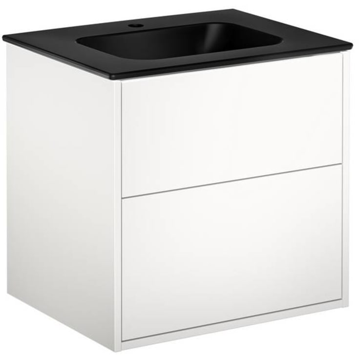 Gustavsberg Artic möbelpaket, 60x47 cm, vit/svart